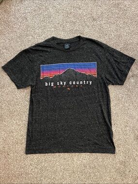 Big Sky Country Graphic Tee - Dark Heather Black